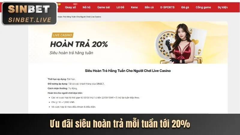 Thưởng nạp lại 999.win